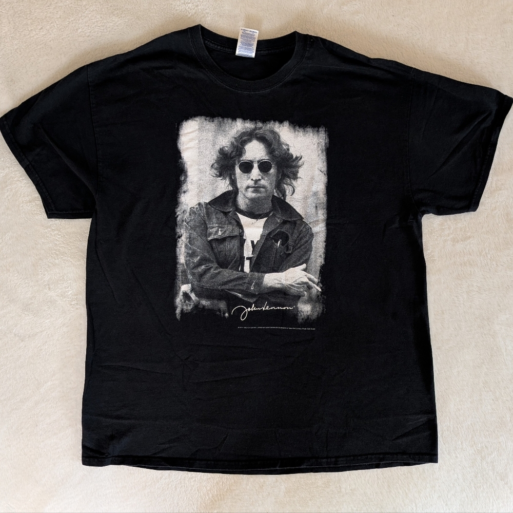 John Lennon 2014 Portrait Tshirt Size XL Bob Gruen Photo Tee